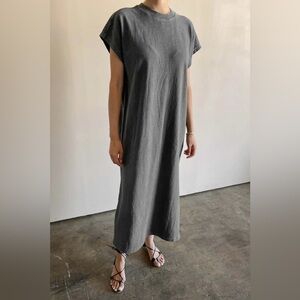 Le Bon Shoppe Jeanne Dress in Coal 100% Cotton